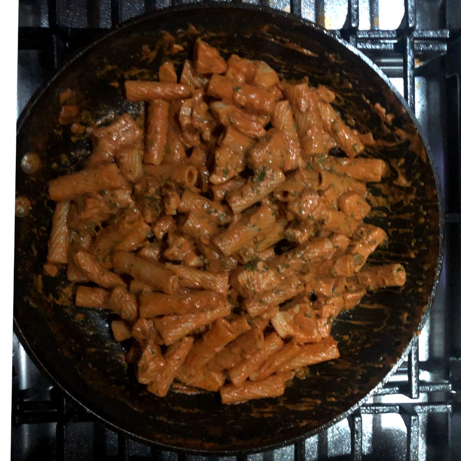 Rigatoni With Chicken In Rose Sauce (tomato cream sauce) The Flavor Dance