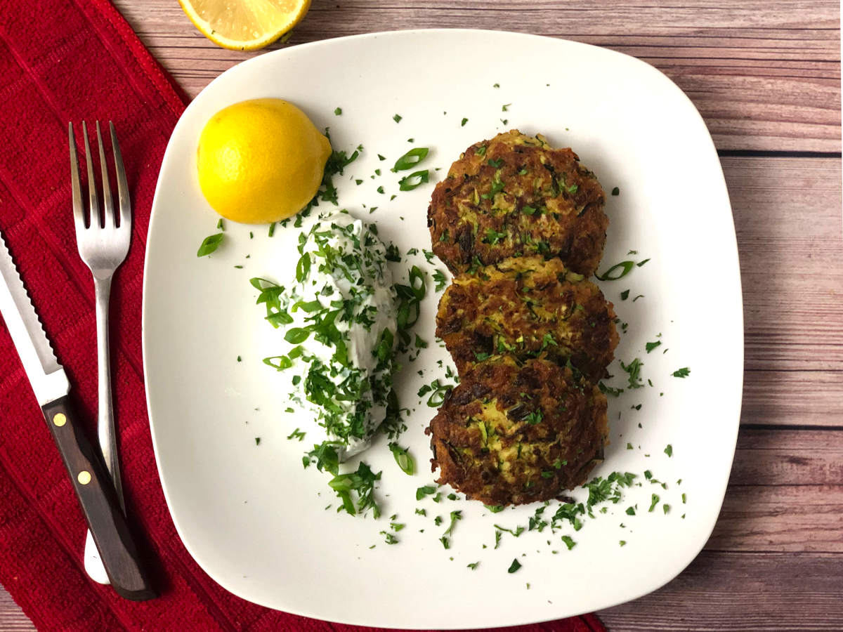 Pan Fried Zucchini Crab Cakes - The Flavor Dance