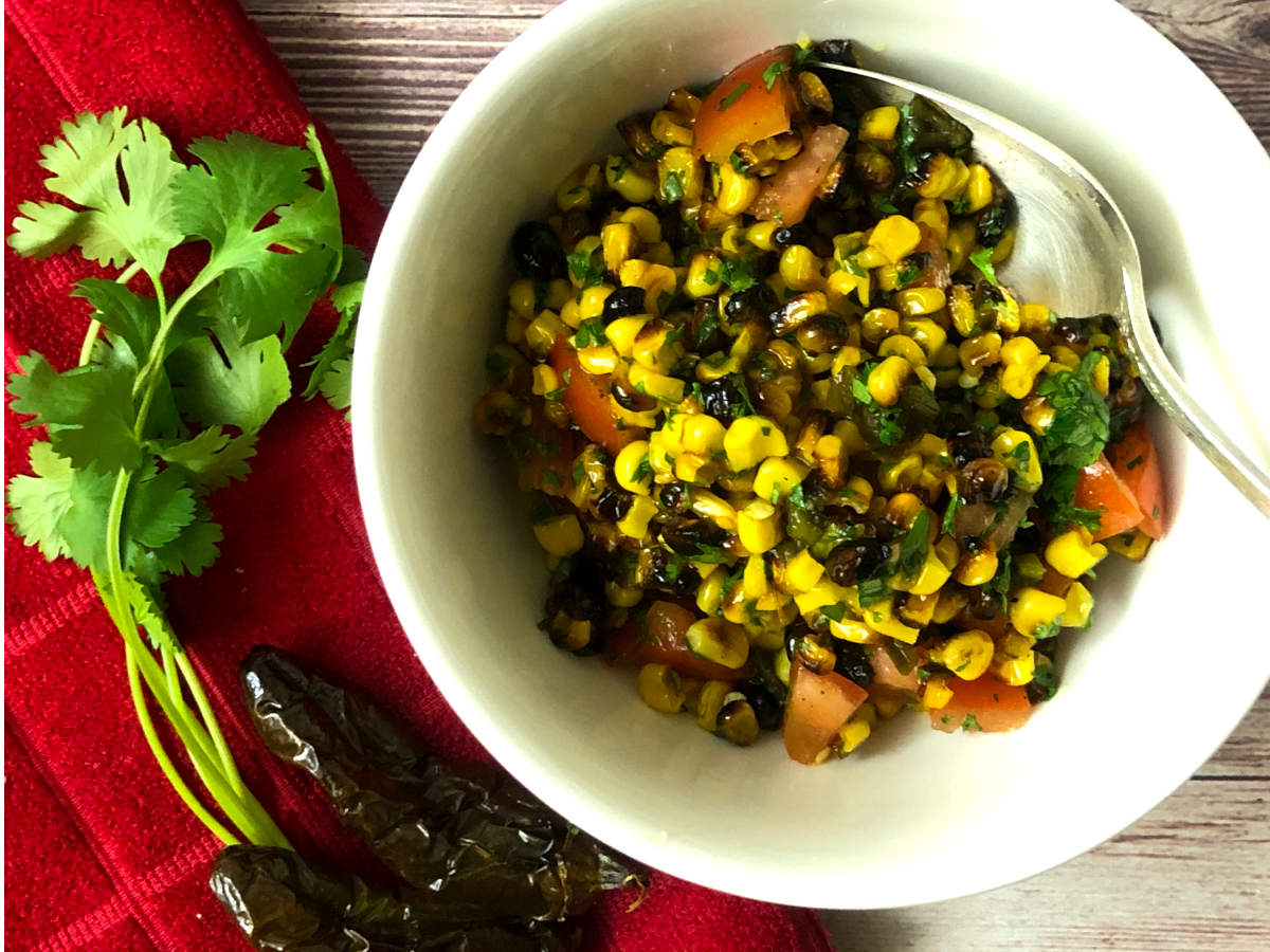 Roasted Chili Corn Salsa - The Flavor Dance