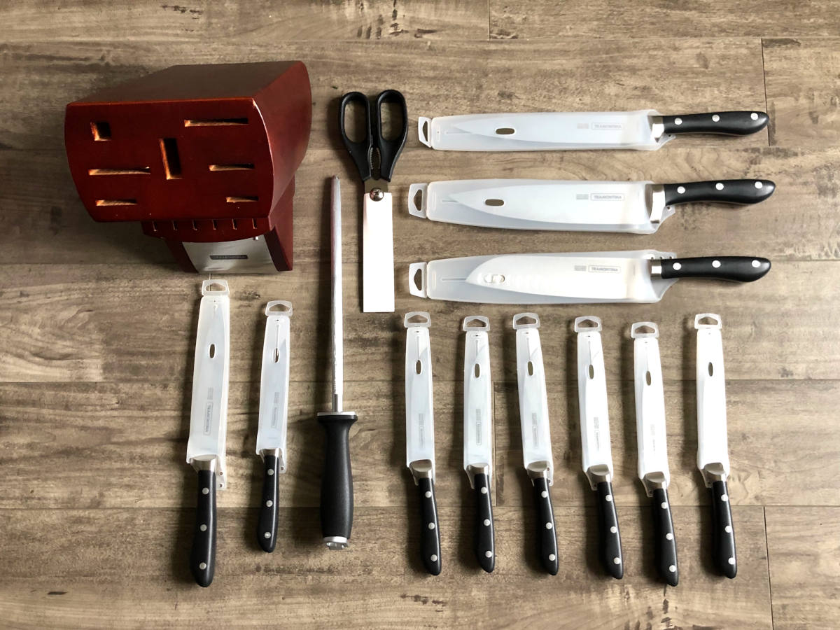 Tramontina Kitchen Knives Set, Stainless steel — CHIMIYA